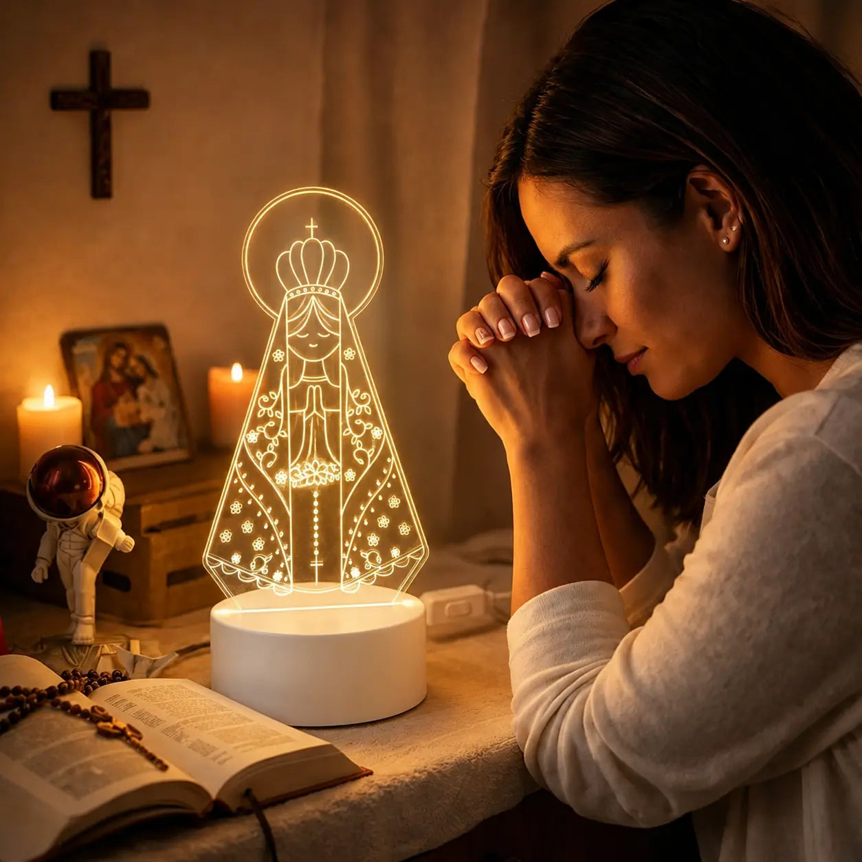 Luminária Nossa Senhora Aparecida 3D