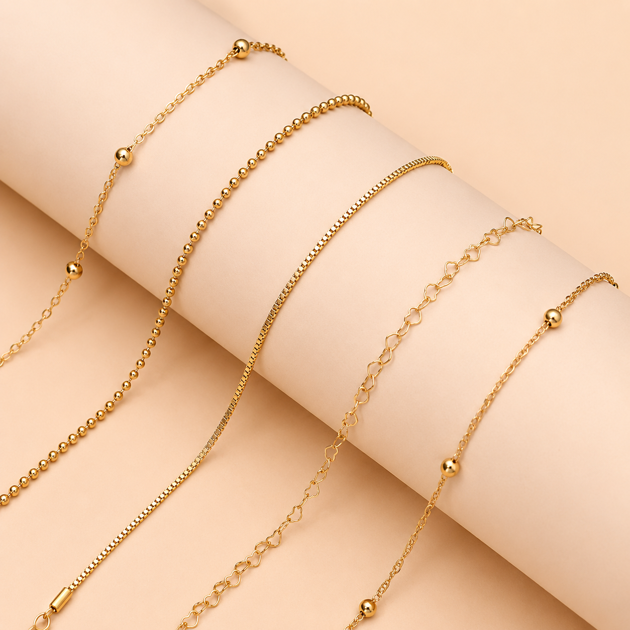 Kit Pulseiras Aura do Coração — 5 Peças