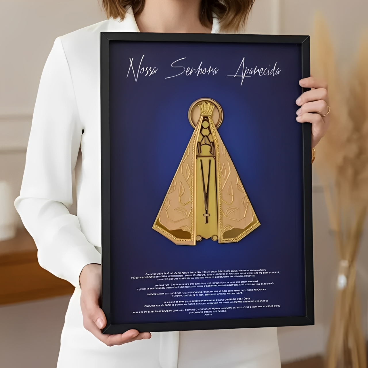 Quadro Nossa Senhora Aparecida 3D