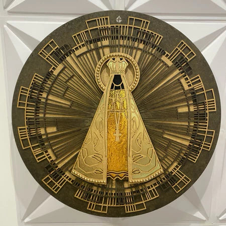 Mandala 3D Nossa Senhora Aparecida Luxo
