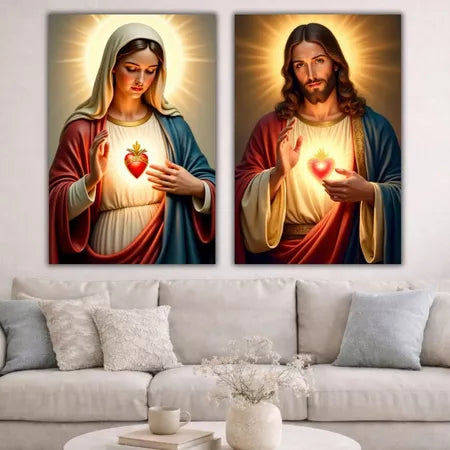 Kit Sagrados Corações de Jesus e Maria