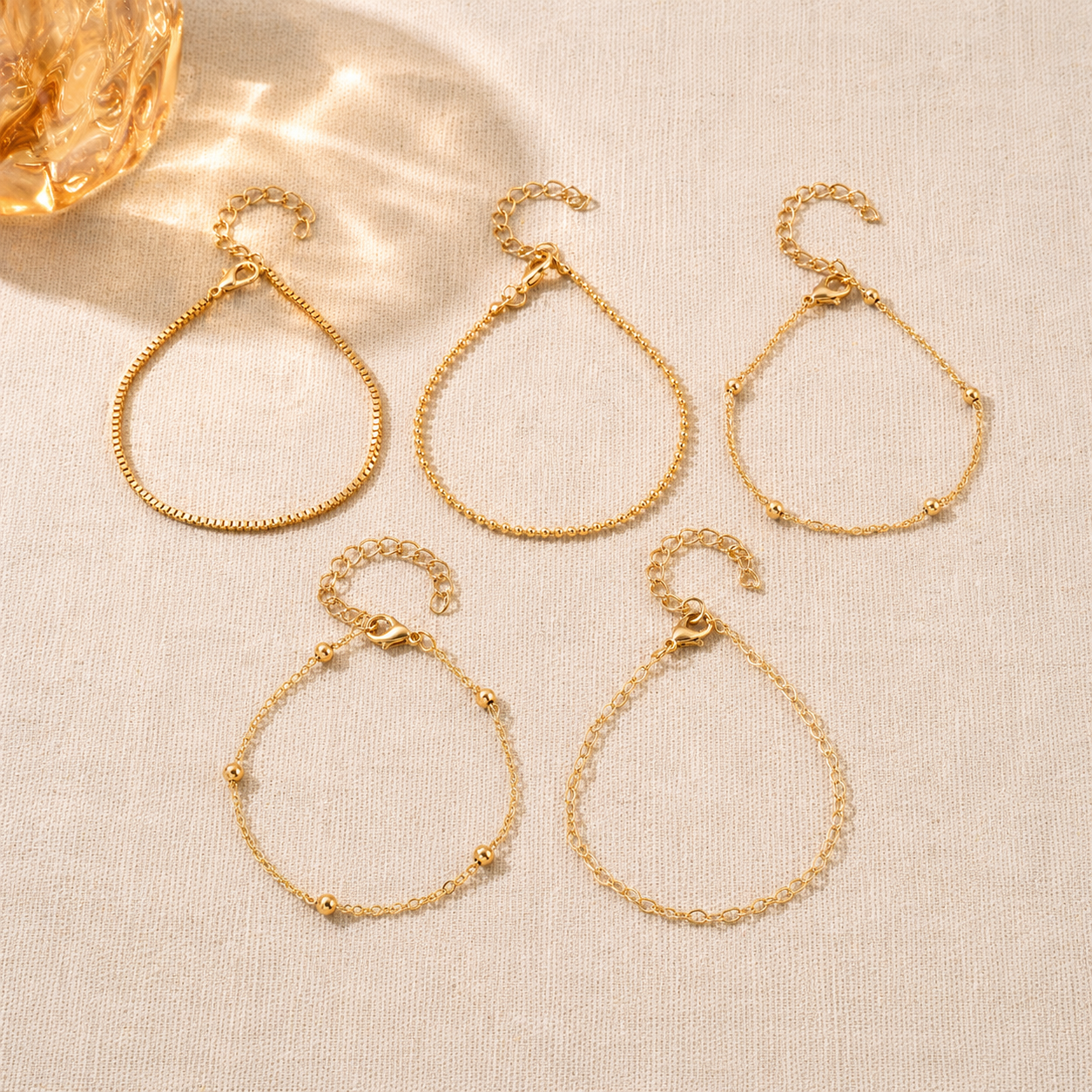 Kit Pulseiras Aura do Coração — 5 Peças