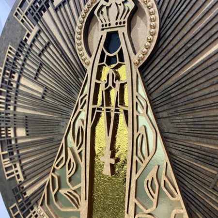 Mandala 3D Nossa Senhora Aparecida Luxo