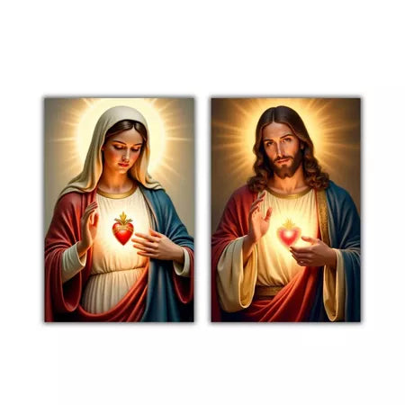 Kit Sagrados Corações de Jesus e Maria