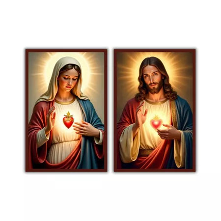 Kit Sagrados Corações de Jesus e Maria