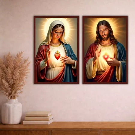 Kit Sagrados Corações de Jesus e Maria